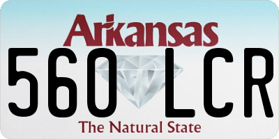 AR license plate 560LCR