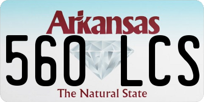 AR license plate 560LCS