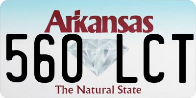 AR license plate 560LCT