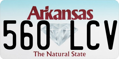 AR license plate 560LCV