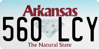 AR license plate 560LCY
