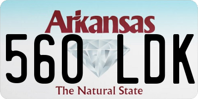 AR license plate 560LDK