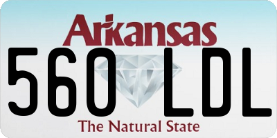 AR license plate 560LDL