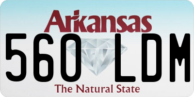 AR license plate 560LDM