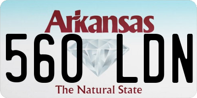 AR license plate 560LDN