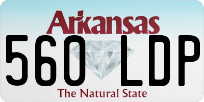 AR license plate 560LDP