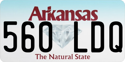 AR license plate 560LDQ