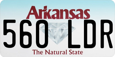 AR license plate 560LDR