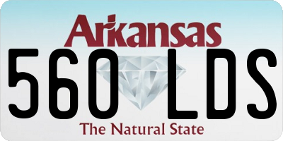 AR license plate 560LDS
