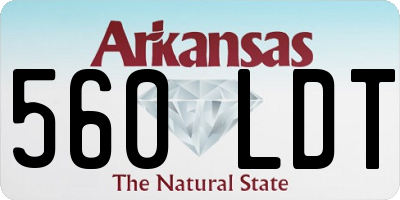 AR license plate 560LDT