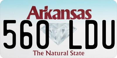 AR license plate 560LDU