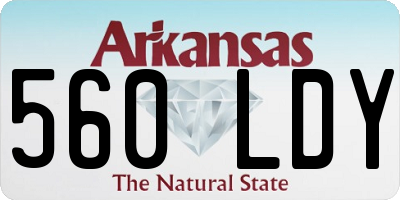 AR license plate 560LDY