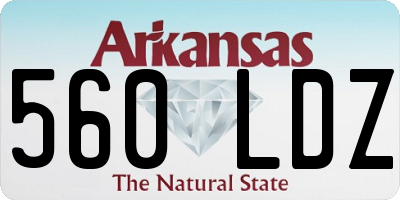 AR license plate 560LDZ