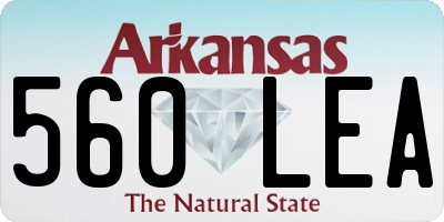 AR license plate 560LEA