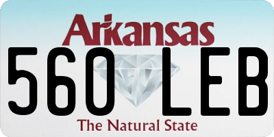 AR license plate 560LEB