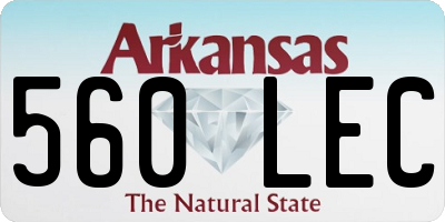AR license plate 560LEC