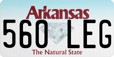 AR license plate 560LEG