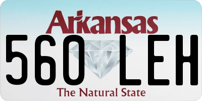 AR license plate 560LEH