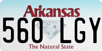 AR license plate 560LGY