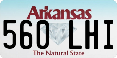 AR license plate 560LHI