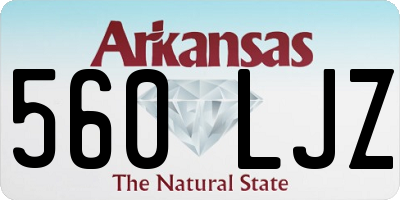 AR license plate 560LJZ