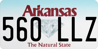 AR license plate 560LLZ
