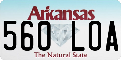 AR license plate 560LOA