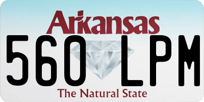 AR license plate 560LPM