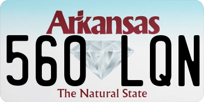 AR license plate 560LQN
