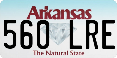 AR license plate 560LRE