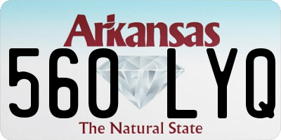 AR license plate 560LYQ