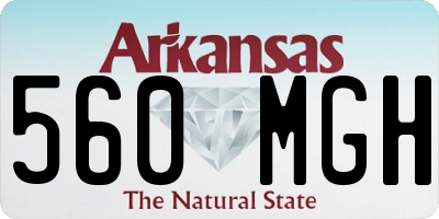 AR license plate 560MGH