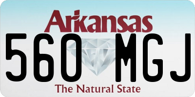 AR license plate 560MGJ