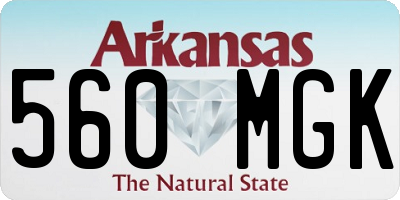 AR license plate 560MGK
