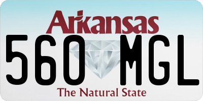 AR license plate 560MGL