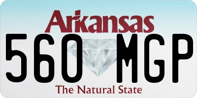 AR license plate 560MGP