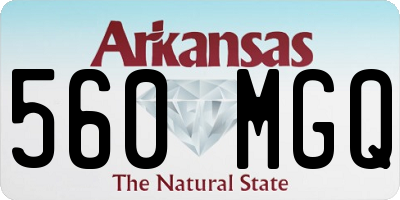 AR license plate 560MGQ