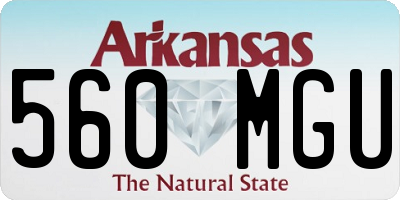 AR license plate 560MGU
