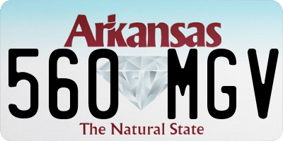 AR license plate 560MGV