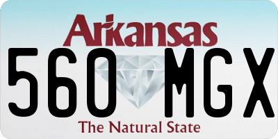 AR license plate 560MGX