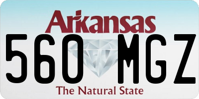 AR license plate 560MGZ