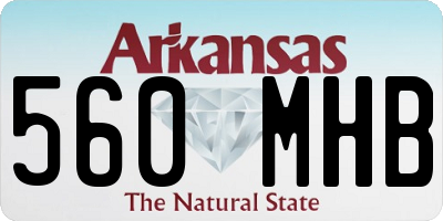 AR license plate 560MHB