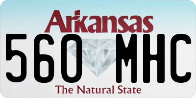 AR license plate 560MHC