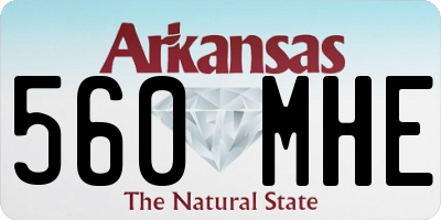 AR license plate 560MHE