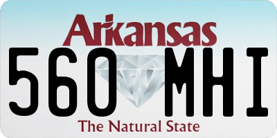 AR license plate 560MHI