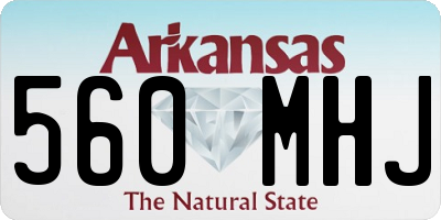 AR license plate 560MHJ