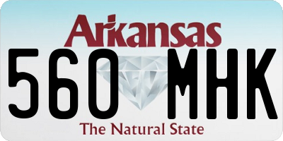AR license plate 560MHK
