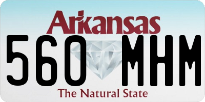 AR license plate 560MHM