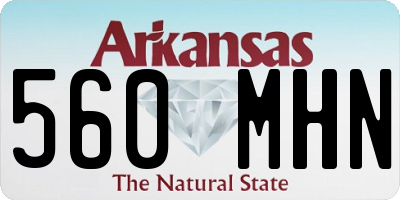 AR license plate 560MHN