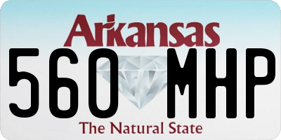 AR license plate 560MHP